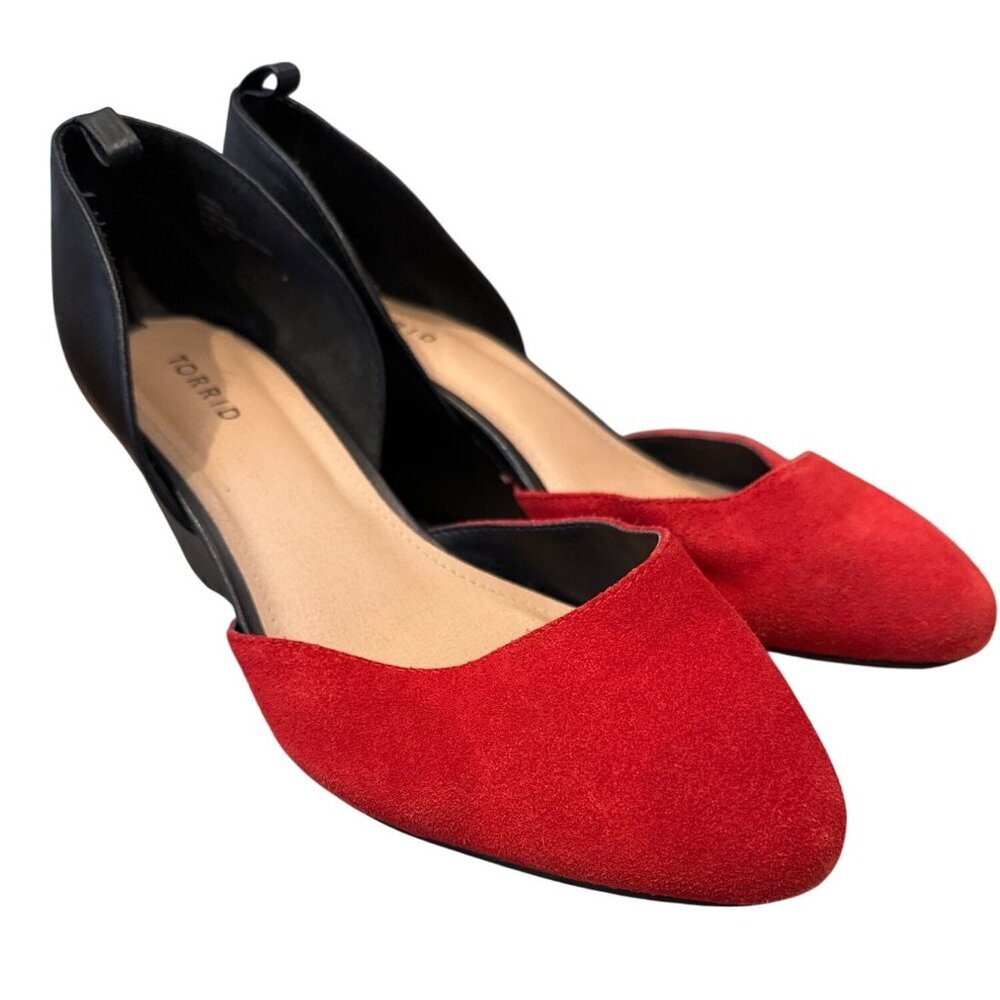 torrid Red and Black D'Orsay Flats